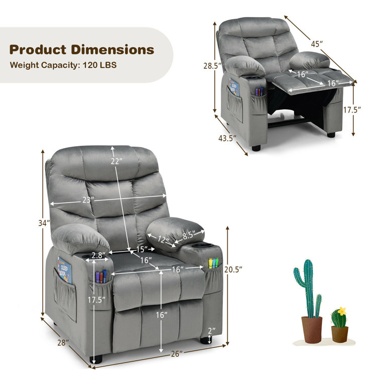 Wayfair best sale kids recliner